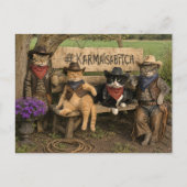 Leuk Karma En Katten Ansichtkaart! Briefkaart (Voorkant)