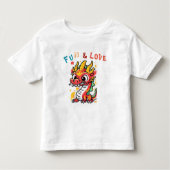 Leuk Karton Draak Chinees Nieuwjaar Fu Kinder Gift Kinder Shirts (Voorkant)
