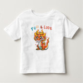 Leuk Karton Draak Chinees Nieuwjaar Fu Kinder Gift Kinder Shirts (Voorkant)