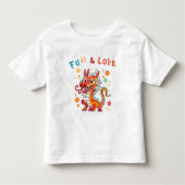 Leuk Karton Draak Chinees Nieuwjaar Fu Kinder Gift Kinder Shirts (Voorkant)