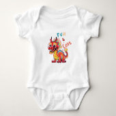 Leuk Karton Draak Chinees Nieuwjaar Fu Kinder Gift Romper (Voorkant)