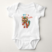 Leuk Karton Draak Chinees Nieuwjaar Fu Kinder Gift Romper (Voorkant)