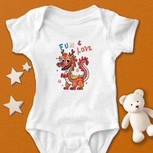 Leuk Karton Draak Chinees Nieuwjaar Fu Kinder Gift Romper