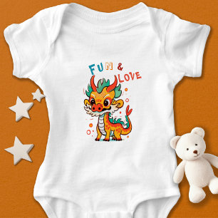 Leuk Karton Draak Chinees Nieuwjaar Fu Kinder Gift Romper