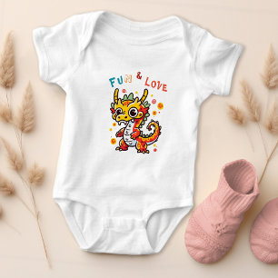 Leuk Karton Draak Chinees Nieuwjaar Fu Kinder Gift Romper