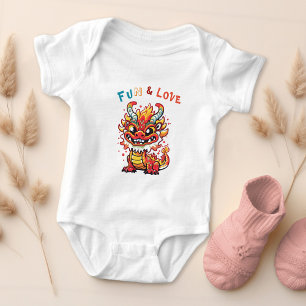 Leuk Karton Draak Chinees Nieuwjaar Fu Kinder Gift Romper