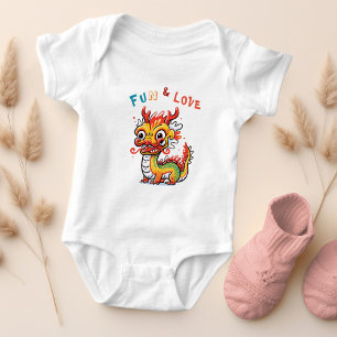 Leuk Karton Draak Chinees Nieuwjaar Fu Kinder Gift Romper
