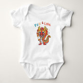 Leuk Karton Draak Chinees Nieuwjaar Fu Kinder Gift Romper (Voorkant)