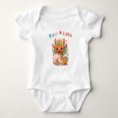 Leuk Karton Draak Chinees Nieuwjaar Fu Kinder Gift Romper (Voorkant)