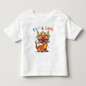 Leuk Karton Draak Chinees Nieuwjaar FU Kinder Gift Shirts (Voorkant)