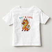Leuk Karton Draak Chinees Nieuwjaar Fu Kinder Gift Shirts (Voorkant)