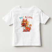 Leuk Karton Draak Chinees Nieuwjaar Fu Kinder Gift Shirts (Voorkant)