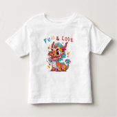 Leuk Karton Draak Chinees Nieuwjaar Fu Kinder Gift Shirts (Voorkant)