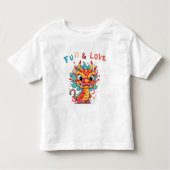 Leuk Karton Draak Chinees Nieuwjaar Fu Kinder Gift Shirts (Voorkant)