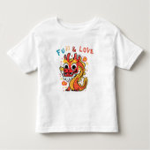 Leuk Karton Draak Chinees Nieuwjaar Fu Kinder Gift Shirts (Voorkant)