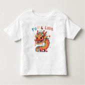 Leuk Karton Draak Chinees Nieuwjaar Fu Kinder Gift Shirts (Voorkant)