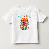 Leuk Karton Draak Chinees Nieuwjaar Fu Kinder Gift Shirts (Voorkant)