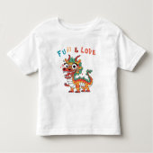 Leuk Karton Draak Chinees Nieuwjaar Fu Kinder Gift Shirts (Voorkant)