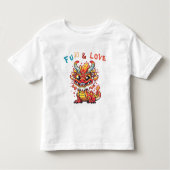 Leuk Karton Draak Chinees Nieuwjaar Fu Kinder Gift Shirts (Voorkant)