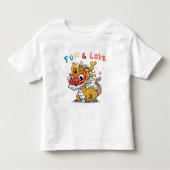 Leuk Karton Draak Chinees Nieuwjaar Fu Kinder Gift Shirts (Voorkant)