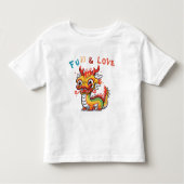 Leuk Karton Draak Chinees Nieuwjaar Fu Kinder Gift Shirts (Voorkant)