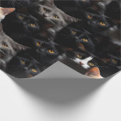Leuk kat fotografie patroon cadeaupapier (Hoek)
