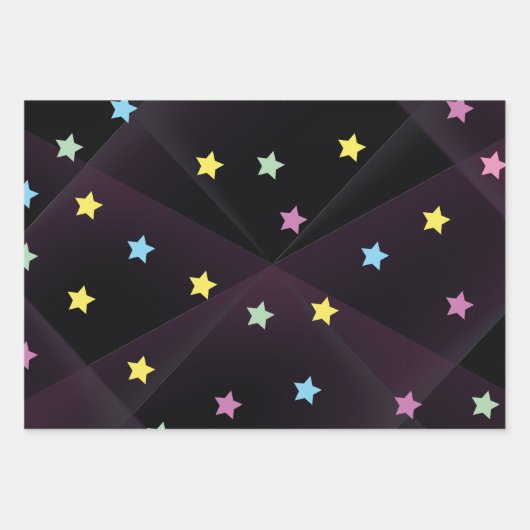 Leuk kat inpakpapier Regenboog en kleurrijke vlek (Voorkant 3)