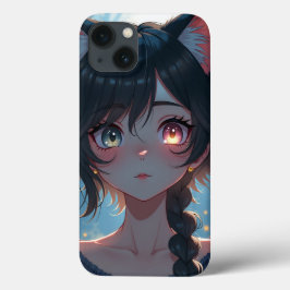 Leuk kat-meisje ontwerp Case-Mate iPhone case