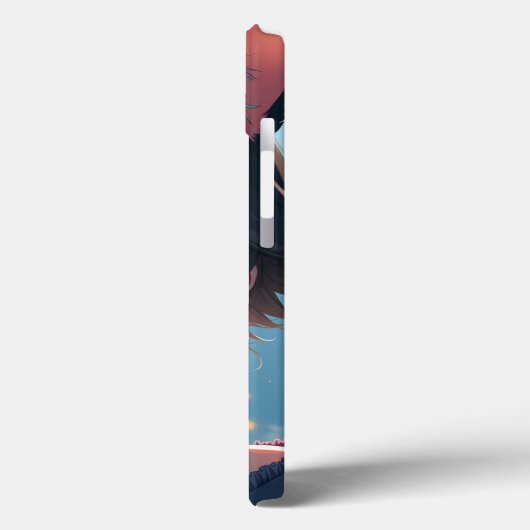 Leuk kat-meisje ontwerp Case-Mate iPhone case (Achterkant / Links)