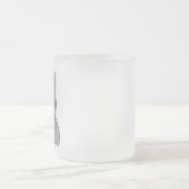 Leuk katje met hart matglas koffiemok (Center)