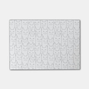 Leuk kattenpatroon post-it® notes