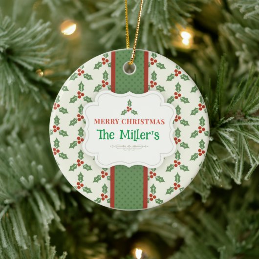 LEUK! Keramisch Ornament - gepersonaliseerd -Naam  (Boom)