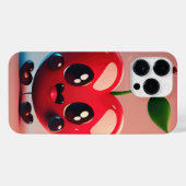 Leuk kersenmonster iPhone hoesje (Achterkant horizontaal)