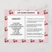 Leuk kersenpatroon aangepaste recept Kaart (Voorkant)