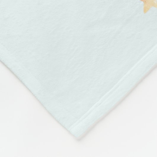 Leuk kerst dieren patroon fleece deken (Hoek)