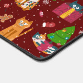 Leuk kerst katten patroon bureaumat (Hoek)