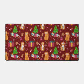 Leuk kerst katten patroon bureaumat (Voorkant)