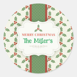 LEUK! Kerst stickers - gepersonaliseerd -Naam toev