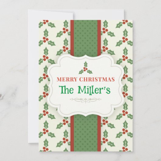 LEUK! Kerst uitnodiging - gepersonaliseerd -Naam t (Voorkant)