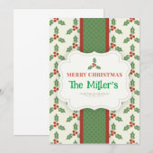 LEUK! Kerst uitnodiging - gepersonaliseerd -Naam t (Voorkant / Achterkant)