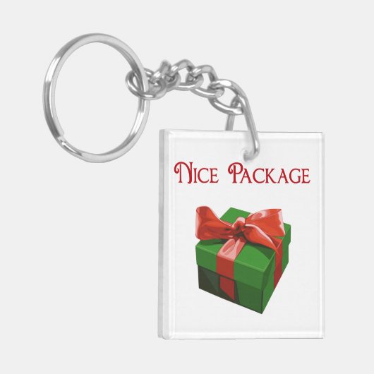 Leuk kerstcadeau sleutelhanger (Voorkant Links)