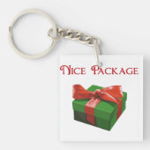 Leuk kerstcadeau sleutelhanger (Voorkant)
