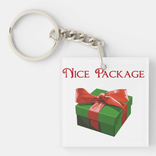 Leuk kerstcadeau sleutelhanger (Voorkant)