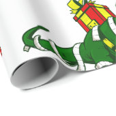 leuk kerstcadeau voor dinosaurus - gezichtsmasker  cadeaupapier (Rol Hoek)