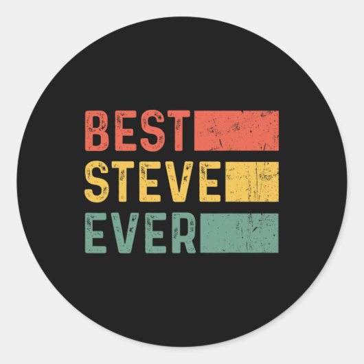 Leuk kerstcadeau voor Steve - beste Steve Ronde Sticker (Voorkant)