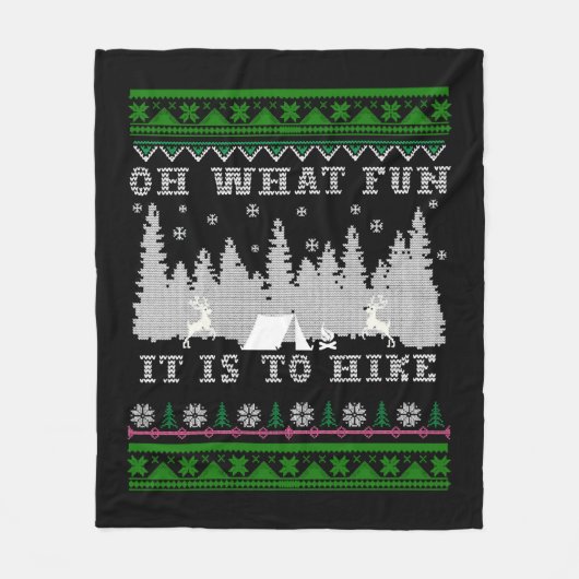 leuk kerstfeest fleece deken (Voorkant)