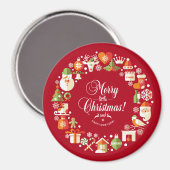 Leuk kerstfeest | Magneet (Voorkant / Achterkant)