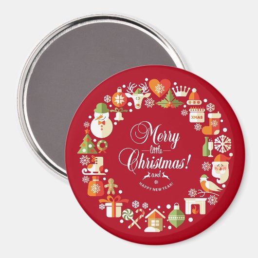 Leuk kerstfeest | Magneet (Voorkant / Achterkant)