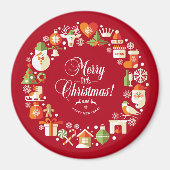 Leuk kerstfeest | Magneet (Voorkant)