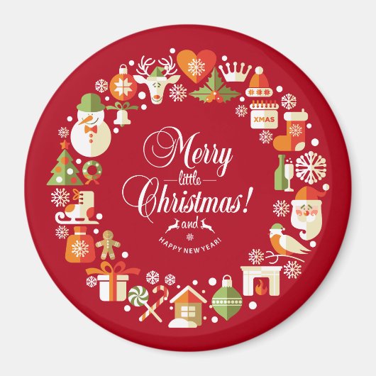 Leuk kerstfeest | Magneet (Voorkant)